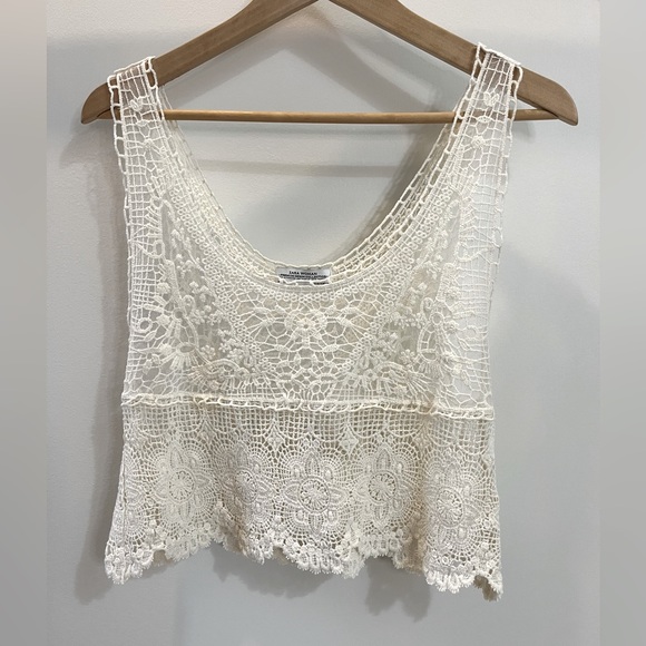Zara Women’s Boho Crochet Top - Picture 1 of 3